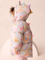 Multi Shower Resistant Printed Padded Coat (3mths-7yrs) - Image 3 of 9