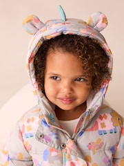 Multi Shower Resistant Printed Padded Coat (3mths-7yrs) - Image 4 of 9