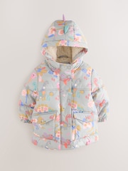 Multi Shower Resistant Printed Padded Coat (3mths-7yrs) - Image 5 of 9