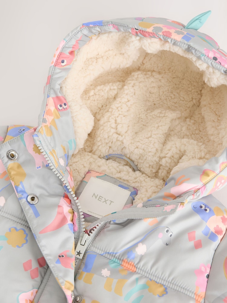 Multi Shower Resistant Printed Padded Coat (3mths-7yrs) - Image 9 of 9 Multi Shower Resistant Printed Padded Coat (3mths-7yrs) - Image 9 of 9