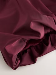 Burgundy Red Shower Resistant Skirted Coat With Bow Detail (3mths-7yrs) - Image 4 of 7