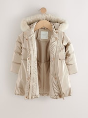 Gold Shower Resistant Skirted Padded Coat (3mths-7yrs) - Image 3 of 8