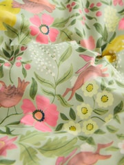 Green Floral Shower Resistant Frill Hem Padded Coat (3mths-7yrs) - Image 8 of 10