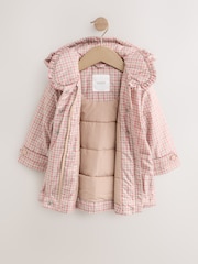 Pink Shower Resistant Frill Collar Coat (3mths-7yrs) - Image 2 of 5