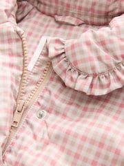 Pink Shower Resistant Frill Collar Coat (3mths-7yrs) - Image 4 of 5