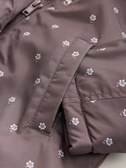 Chocolate Brown Shower Resistant Frill Collar Coat (3mths-7yrs) - Image 10 of 10