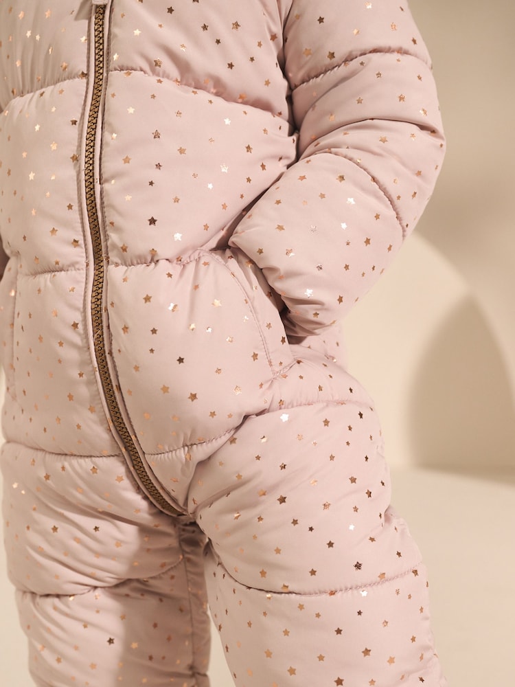 Pale Pink Shower Resistant Snowsuit (3mths-7yrs) - Image 4 of 4 Pale Pink Shower Resistant Snowsuit (3mths-7yrs) - Image 4 of 4