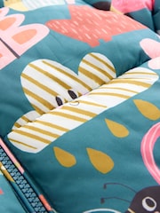 Teal Blue Print Shower Resistant Snowsuit (3mths-7yrs) - Image 10 of 10