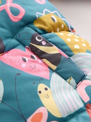 Teal Blue Print Shower Resistant Snowsuit (3mths-7yrs) - Image 8 of 10
