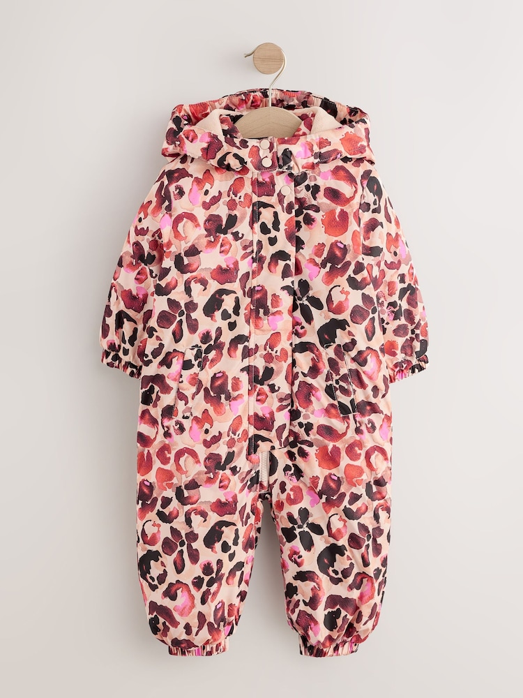 Multi Animal Print Shower Resistant Snowsuit (3mths-7yrs) - Image 1 of 5 Multi Animal Print Shower Resistant Snowsuit (3mths-7yrs) - Image 1 of 5