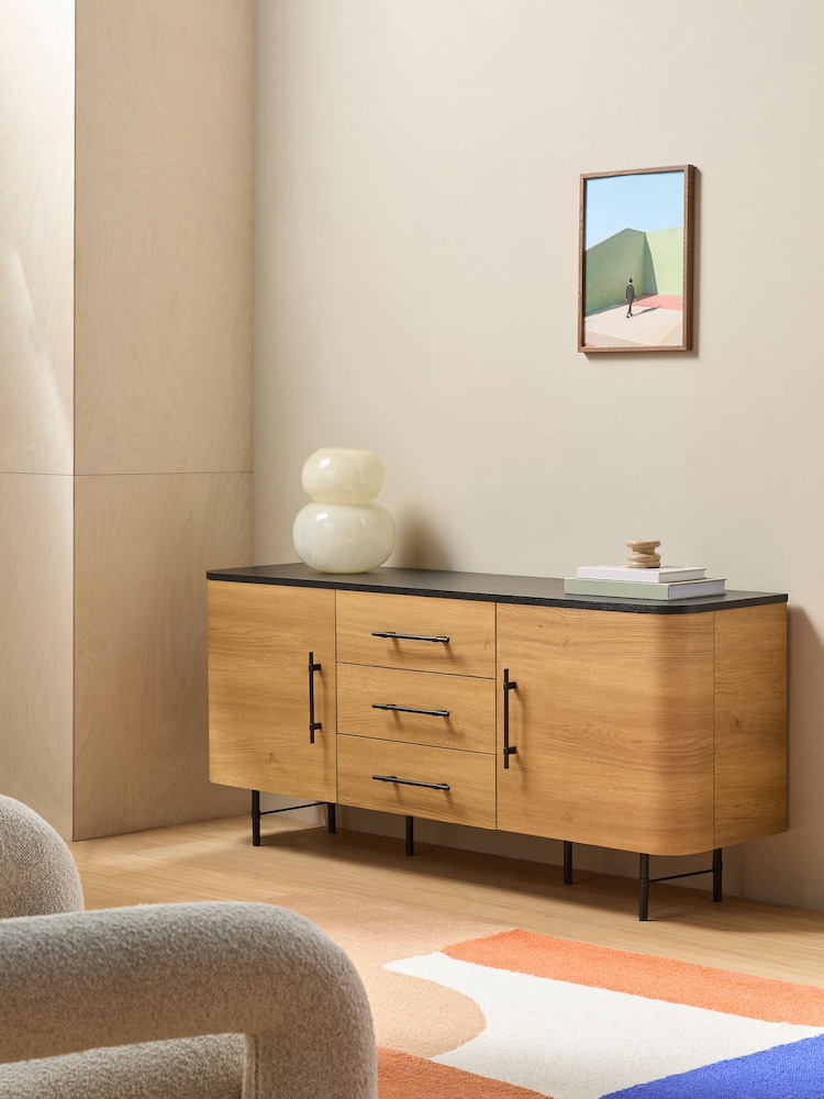 MADE.COM Oak Effect Zeke Large Sideboard - Image 1 of 5