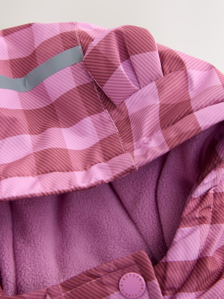 Pink Check Waterproof Jacket (3mths-7yrs) - Image 10 of 10