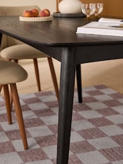 MADE.COM Black Stain Oak Deauville Rectangular 6 to 8 Seater Extending Dining Table - Image 4 of 7