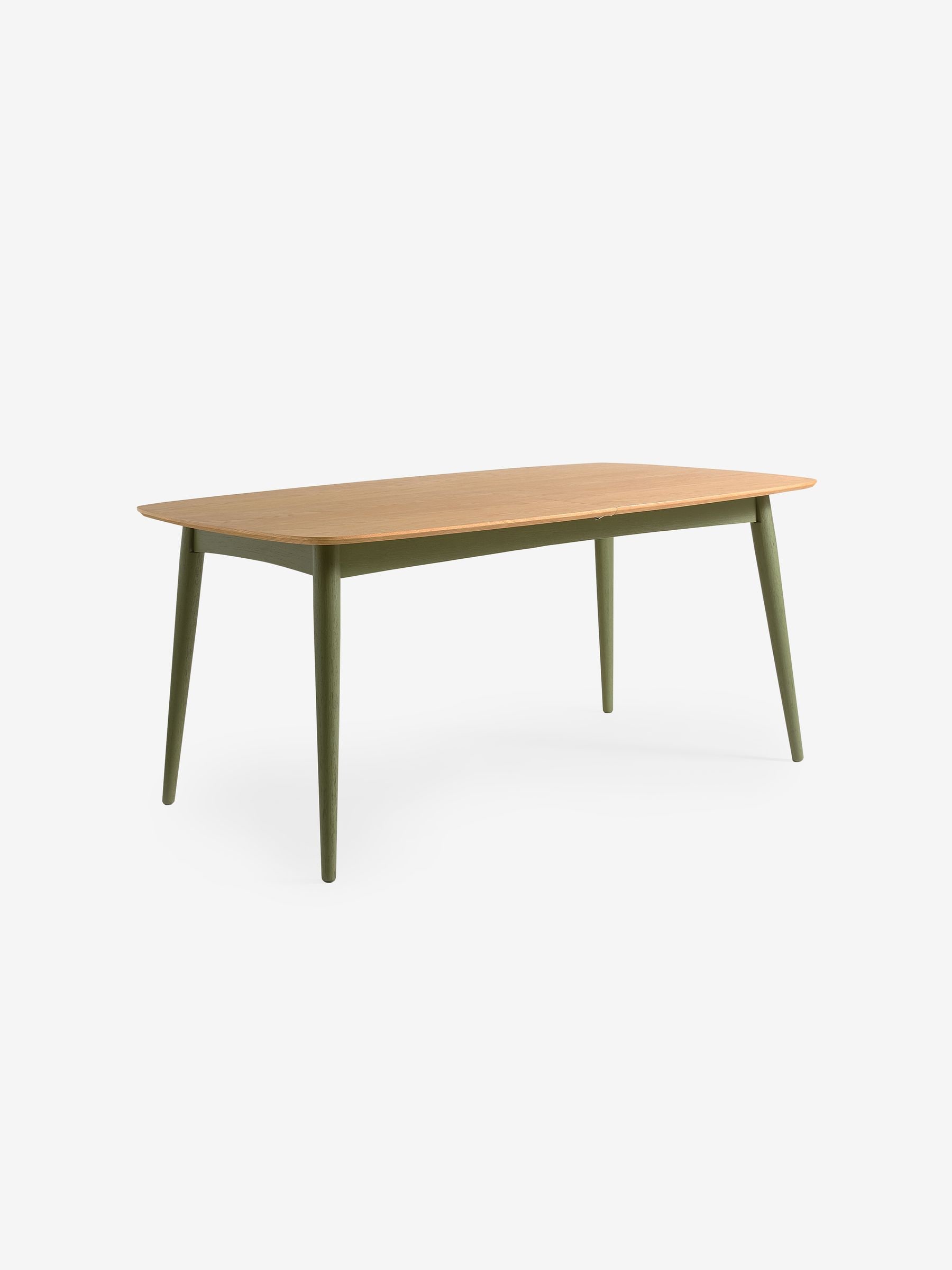 Buy MADE.COM Oak and Green Legs Deauville Rectangular 6 to 8