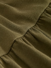 Khaki Green Jersey Midi Summer Dress - Image 3 of 3