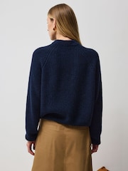 Vivere Blue Marie Crew Neck Jumper - Image 4 of 4