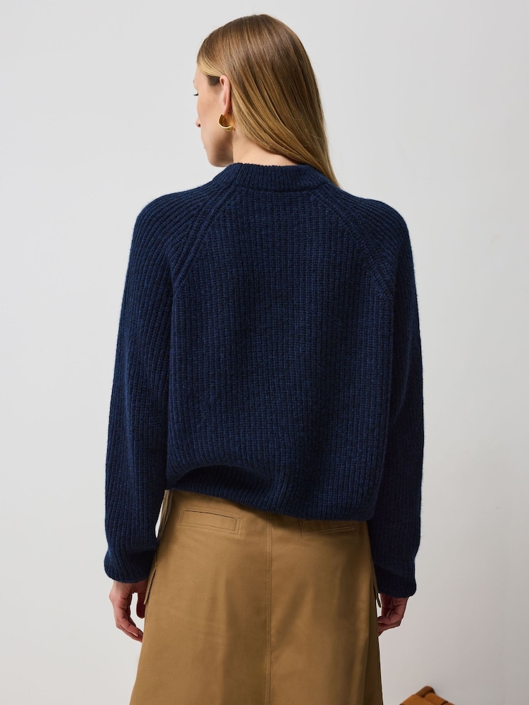 Vivere Blue Marie Crew Neck Jumper - Image 4 of 4