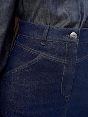 Vivere Blue Denim Midi Skirt - Image 2 of 5