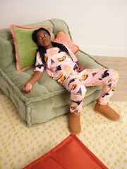 Pink Halloween Print Pyjamas 1 Pack (3-16yrs) - Image 2 of 8