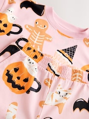 Pink Halloween Print Pyjamas 1 Pack (3-16yrs) - Image 7 of 8
