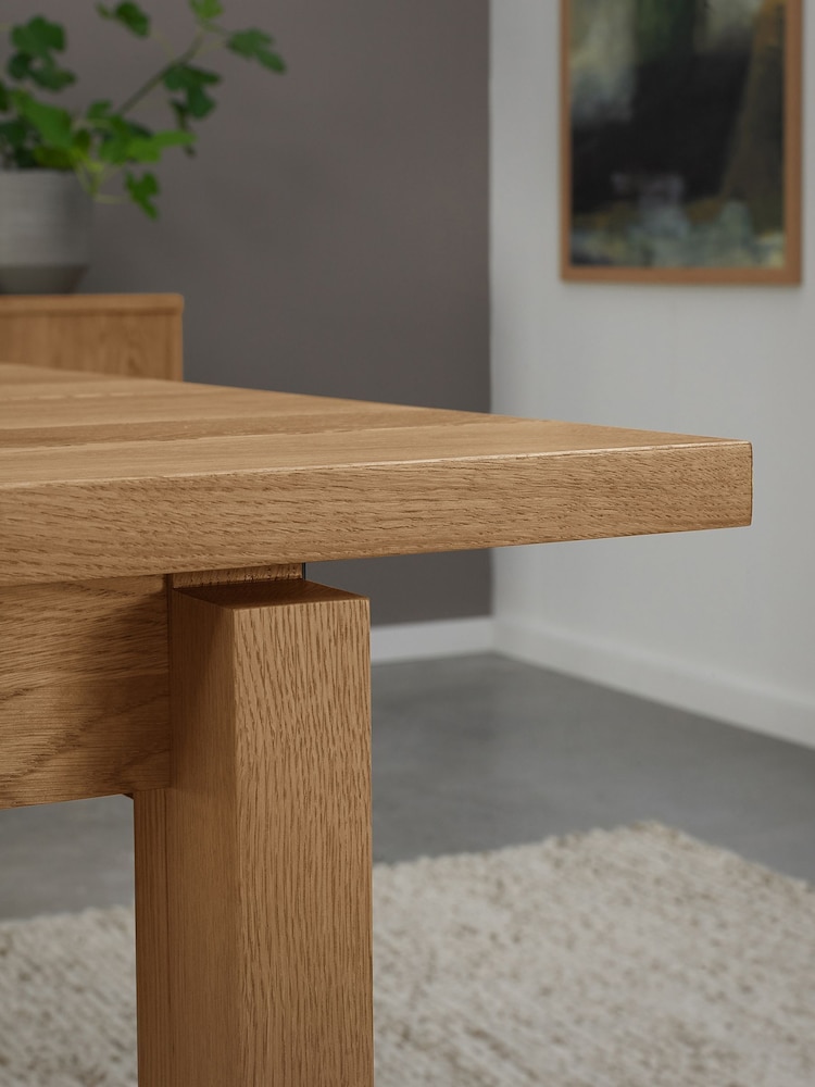 Bentley Designs Rustic Oak Delta 4-6 Extendable Table - Image 6 of 6