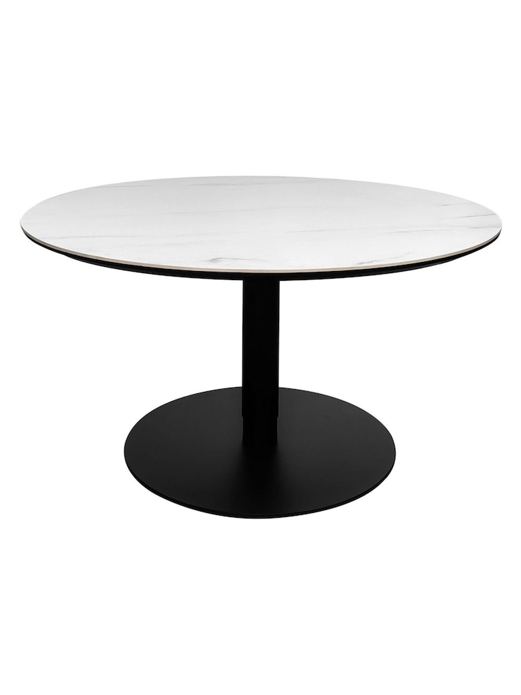 Bentley Designs Matt White Modus Stone Gaslift Table - Image 1 of 3 Bentley Designs Matt White Modus Stone Gaslift Table - Image 1 of 3
