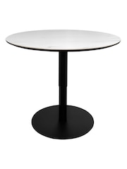 Bentley Designs Matt White Modus Stone Gaslift Table - Image 2 of 3