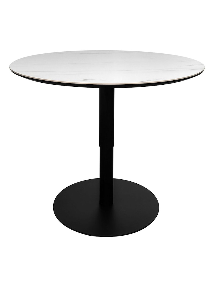 Bentley Designs Matt White Modus Stone Gaslift Table - Image 2 of 3 Bentley Designs Matt White Modus Stone Gaslift Table - Image 2 of 3