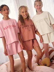 Pink/Cream City Print Pyjamas 3 Pack (3-16yrs) - Image 1 of 10