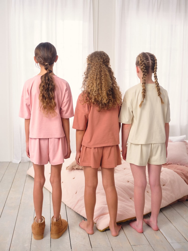 Pink/Cream City Print Pyjamas 3 Pack (3-16yrs) - Image 2 of 10