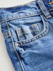 Mid Blue Denim Mom Short Length Jeans (3-16yrs) - Image 4 of 5