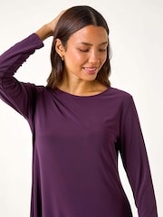 Morado - Túnica elástica con lentejuelas de Roman - Imagen 4 de 5