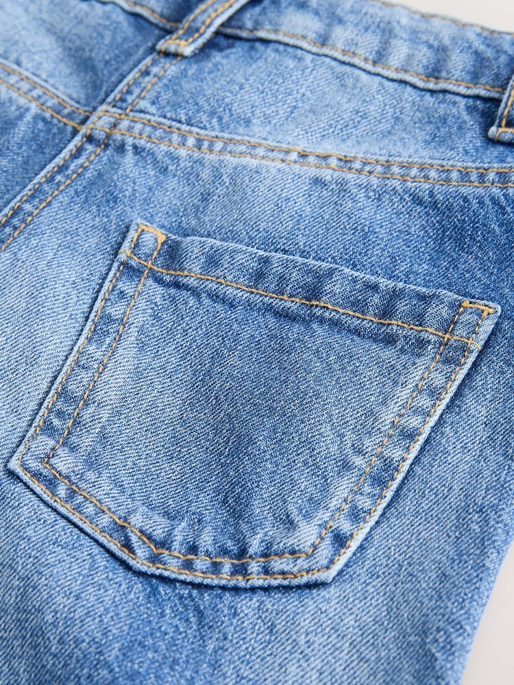 Mid Blue Denim Mom Long Length Jeans (3-16yrs) - Image 5 of 5