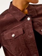 Roman Brown Corduroy Pocket Detail Stretch Jacket - Image 5 of 5