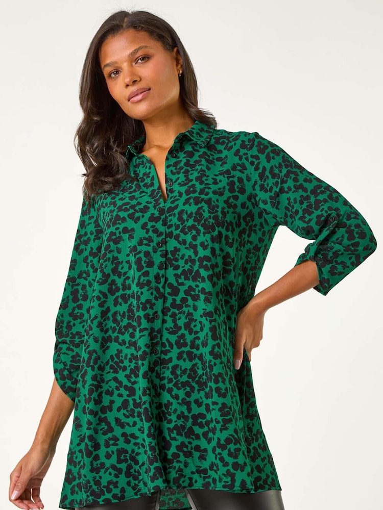 Verde - Blusa con estampado animal de Roman - Imagen 6 de 6 Verde - Blusa con estampado animal de Roman - Imagen 6 de 6