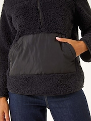 Roman Black Half Zip Fleece Jacket - Image 5 of 5