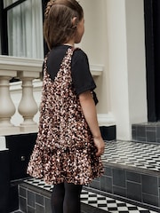 Bronze Sequin Dress and T-Shirt Set (3-16yrs) - Image 2 of 7