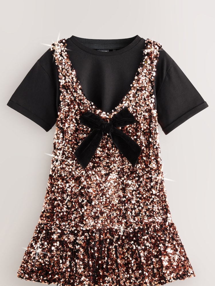 slim fit dress slacks Ombre Sequin T Shirt Midi Dress – bebe