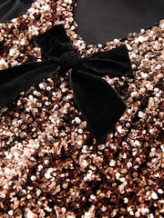 Bronze Sequin Dress and T-Shirt Set (3-16yrs) - Image 6 of 7