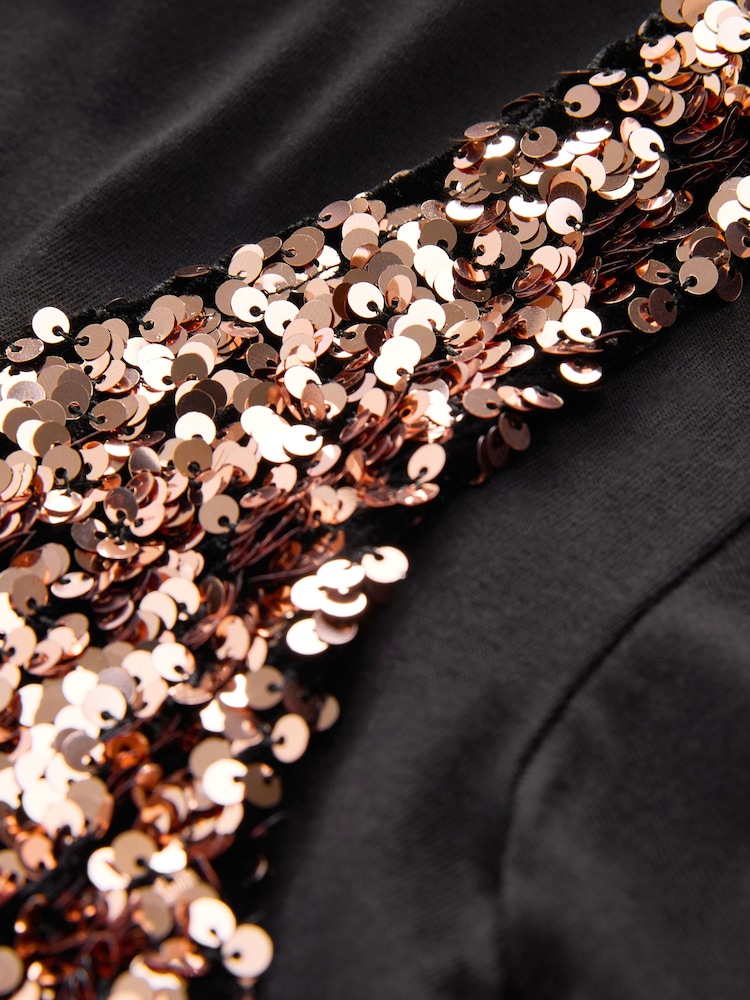 Bronze Sequin Dress and T-Shirt Set (3-16yrs) - Image 7 of 7 Bronze Sequin Dress and T-Shirt Set (3-16yrs) - Image 7 of 7