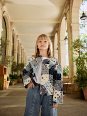Multi Navy Quilted Shacket (3-16yrs) - Image 3 of 11