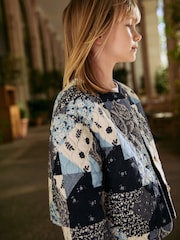 Multi Navy Quilted Shacket (3-16yrs) - Image 7 of 11