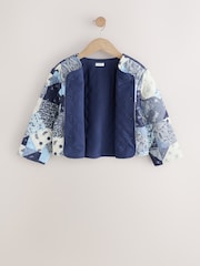Multi Navy Quilted Shacket (3-16yrs) - Image 9 of 11