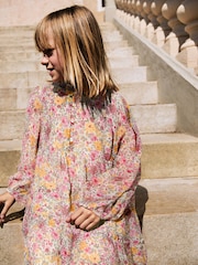 Sage Green Ditsy Tiered Dress (3-16yrs) - Image 4 of 11