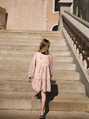 Sage Green Ditsy Tiered Dress (3-16yrs) - Image 7 of 11