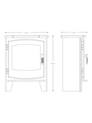 Be Modern White Beacon Small Freestanding Electric Stove - Image 5 of 7