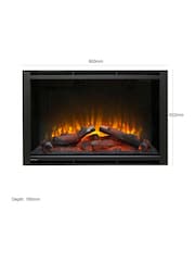 Be Modern Black Elsie Inset Wall Mounted Electric Fire 950 HD - Image 4 of 5