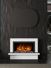 Be Modern Ice White Vardo Complete 47inch Electric Fireplace - Image 1 of 5