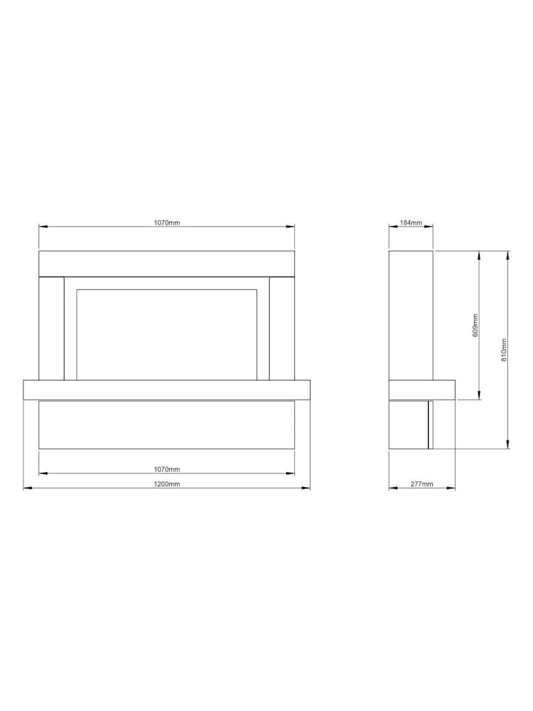 Be Modern Ice White Vardo Complete 47inch Electric Fireplace - Image 5 of 5