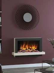 Be Modern Matt Cashmere Huxton Wall Mounted 41inch Electric Fire - Image 1 of 6